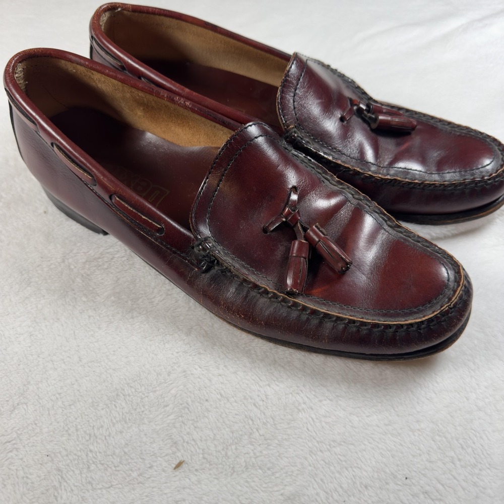 Dexter‎ Shoes Mens Size 12B Brown Leather Tassel Loafers Dress Made In USA